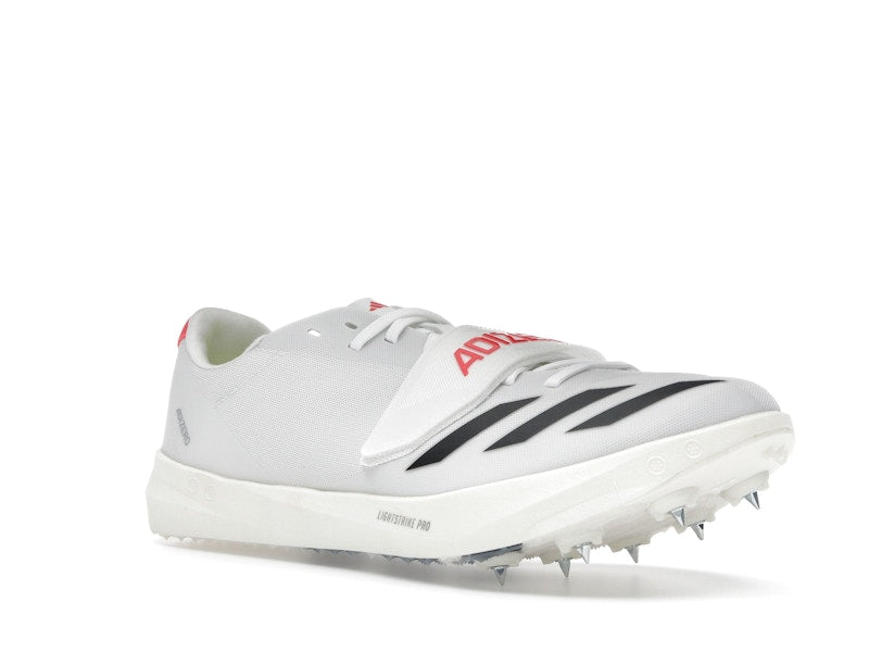 adidas Adizero TJ/PV Track and Field Cloud White Core Black Lucid Red
