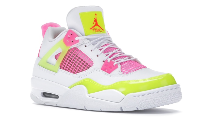 Jordan 4 Retro White Lemon Pink (GS)