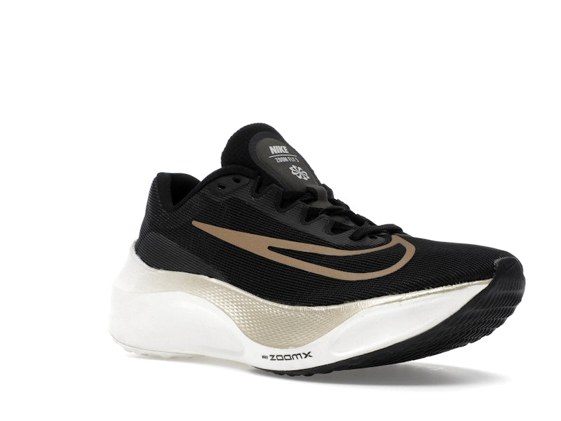 Nike Zoom Fly 5 Black Metallic Gold Grain