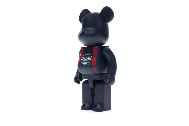 Bearbrick Medicom Herschel Peacoat 100% & 400% Set Navy