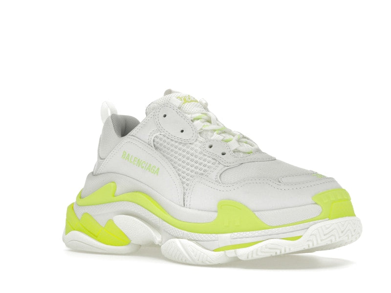 Balenciaga Triple S White Fluo Yellow (Women's)