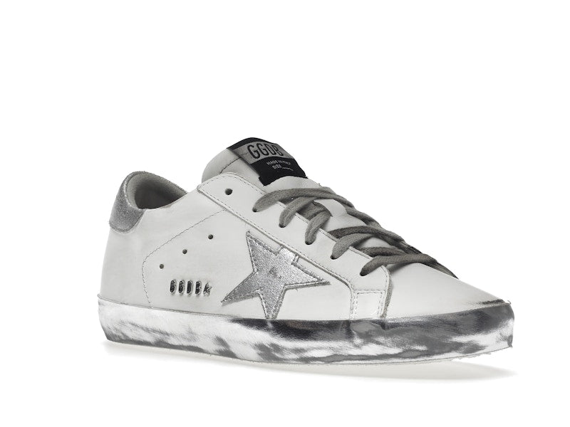 Golden Goose Super-Star White Silver Sparkle (Women's)