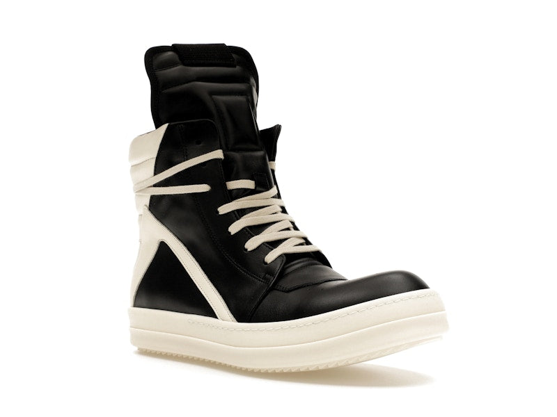 Rick Owens Luxor Geobasket Black Milk