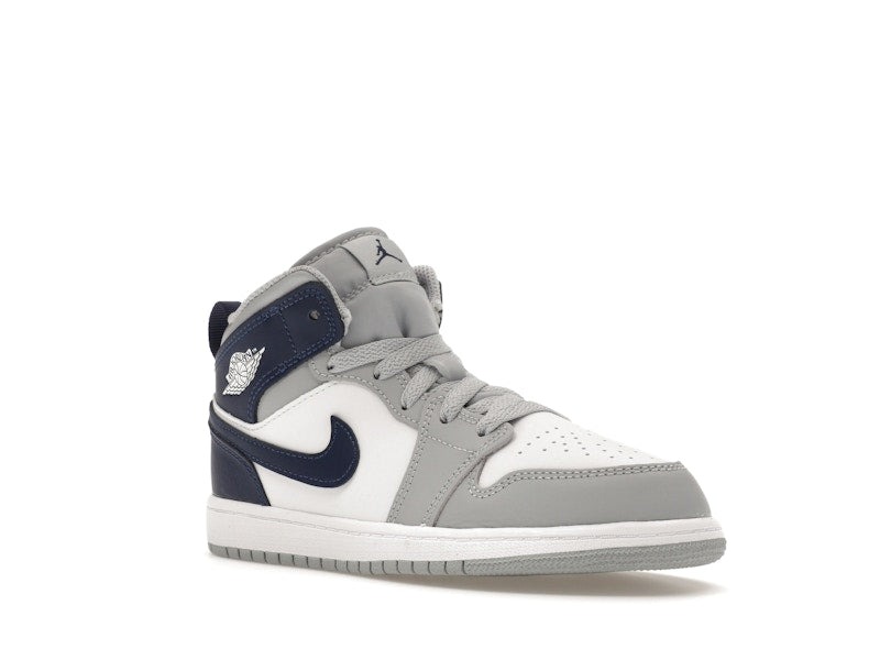 Jordan 1 Mid Wolf Grey Midnight Navy (PS)