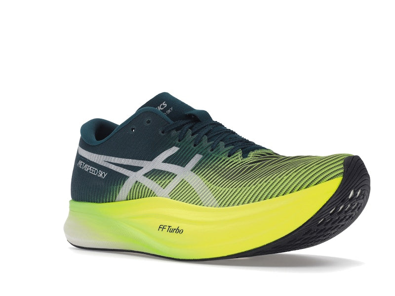 ASICS Metaspeed Sky+ Velvet Pine Safety Yellow
