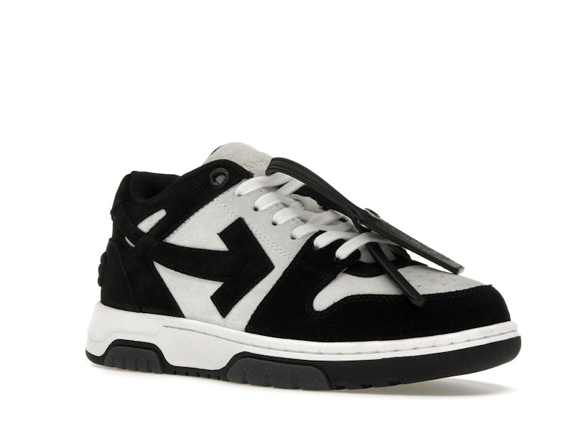 OFF-WHITE Out Of Office OOO Low Tops White Black Suede