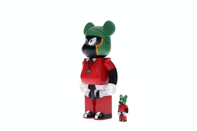 Bearbrick Marvin The Martian 100% & 400% Set Black/Red
