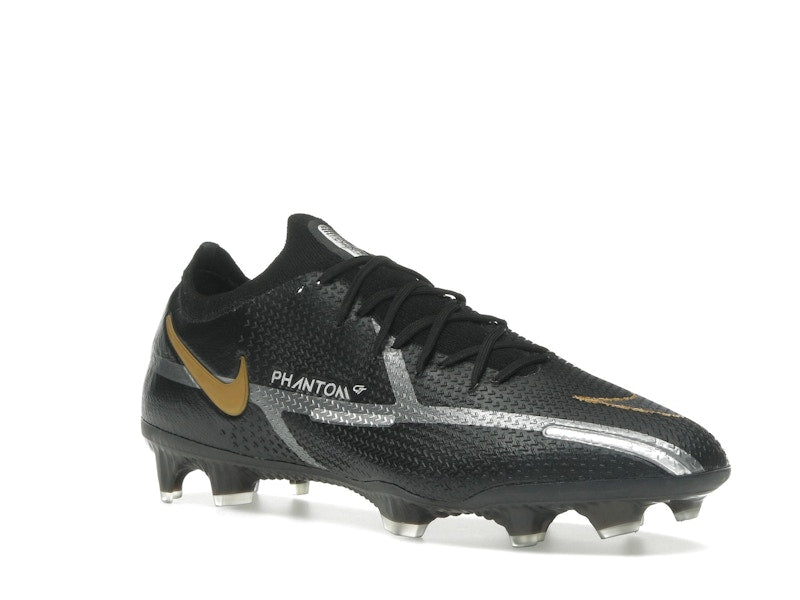 Nike Phantom GT2 Elite FG Black Metallic Dark Grey Metallic Gold
