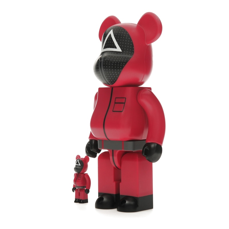 Bearbrick x Squid Game Guard (Triangle) 100% & 400% Set