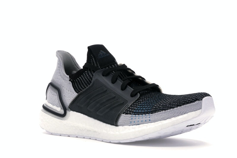 adidas Ultra Boost 19 Core Black Grey Six Shock Cyan