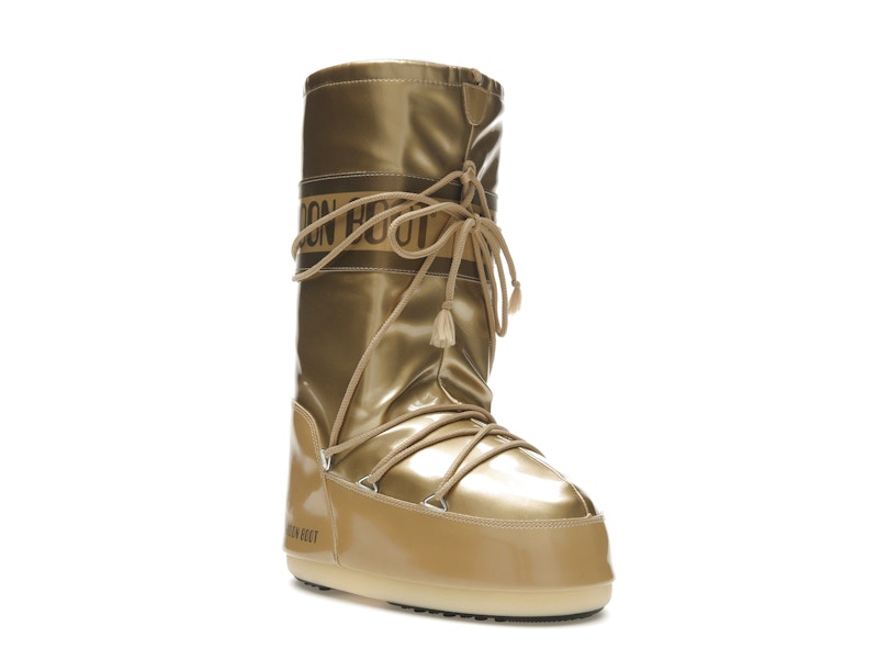 Moon Boot Icon Vinile Boot Metallic Gold