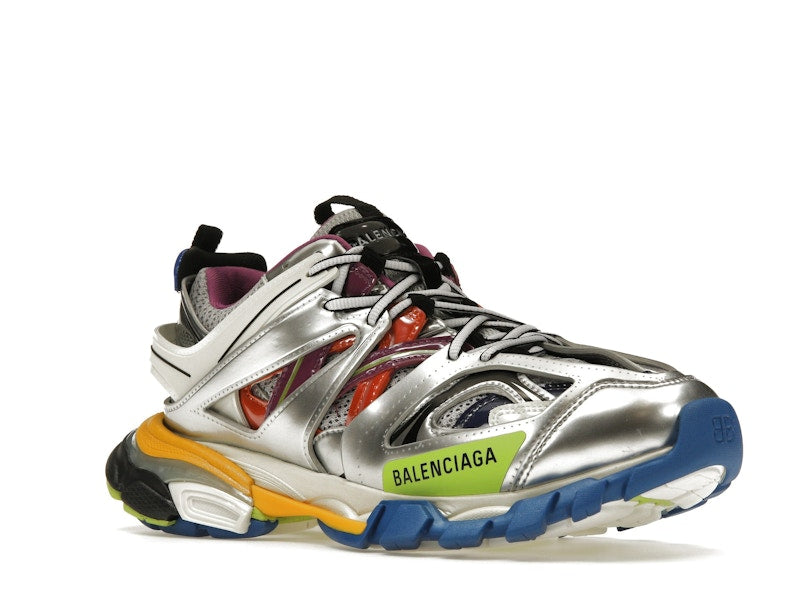 Balenciaga Track Leather Free White Silver Multi