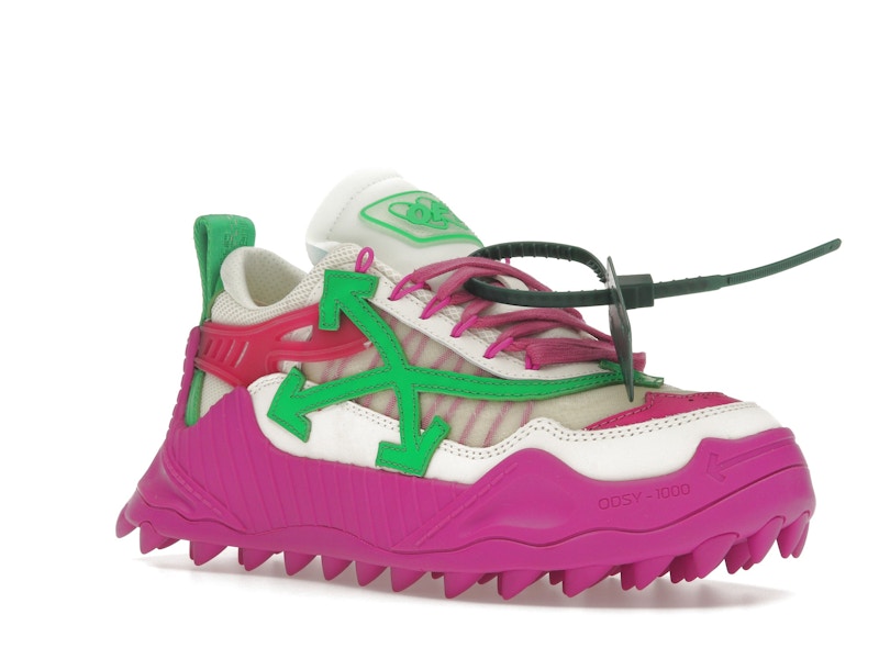 OFF-WHITE Odsy-1000 White Fuchsia Green (Women's)