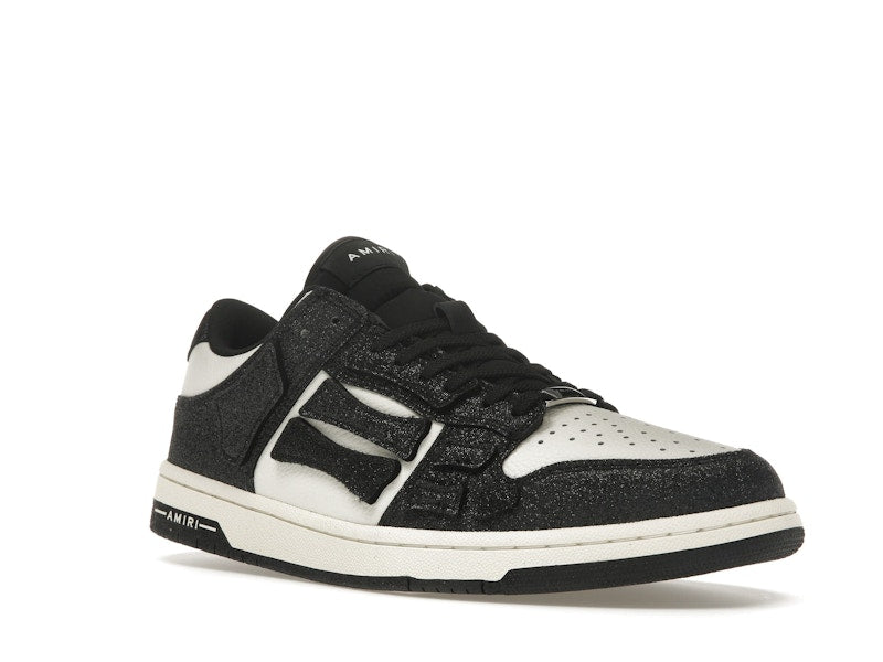 AMIRI Skel Top Low Shimmer Black White