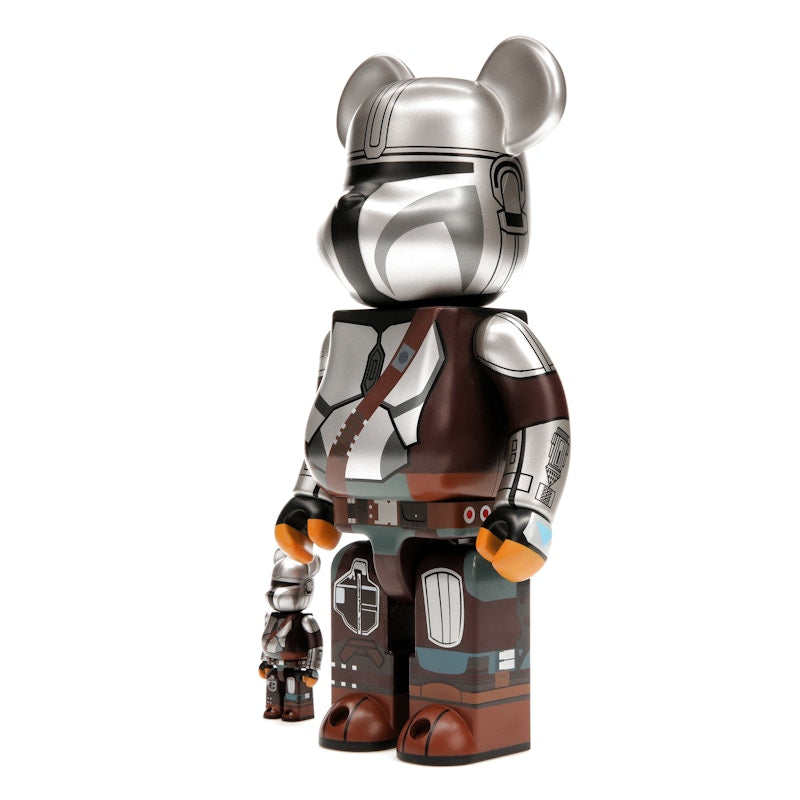 Bearbrick x Star Wars The Mandalorian Beskar Armor 100% & 400% Set