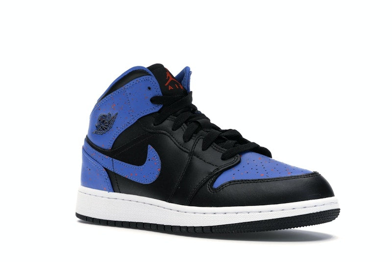 Jordan 1 Mid Royal Paint Splatter (GS)