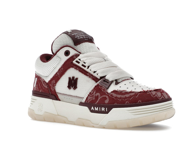 AMIRI MA-1 Bandana Denim Burgundy
