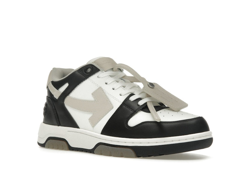 OFF-WHITE Out Of Office OOO Low Tops Black Beige