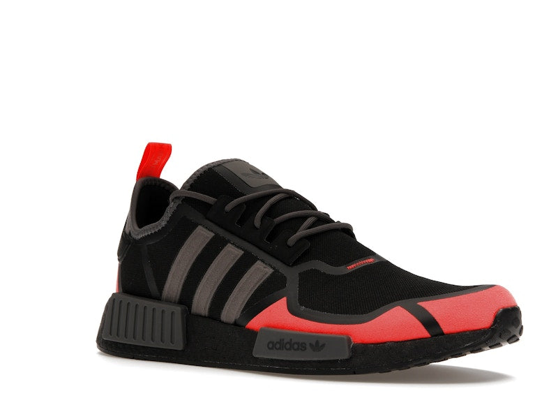 adidas NMD R1 Core Black Solar Red Grey