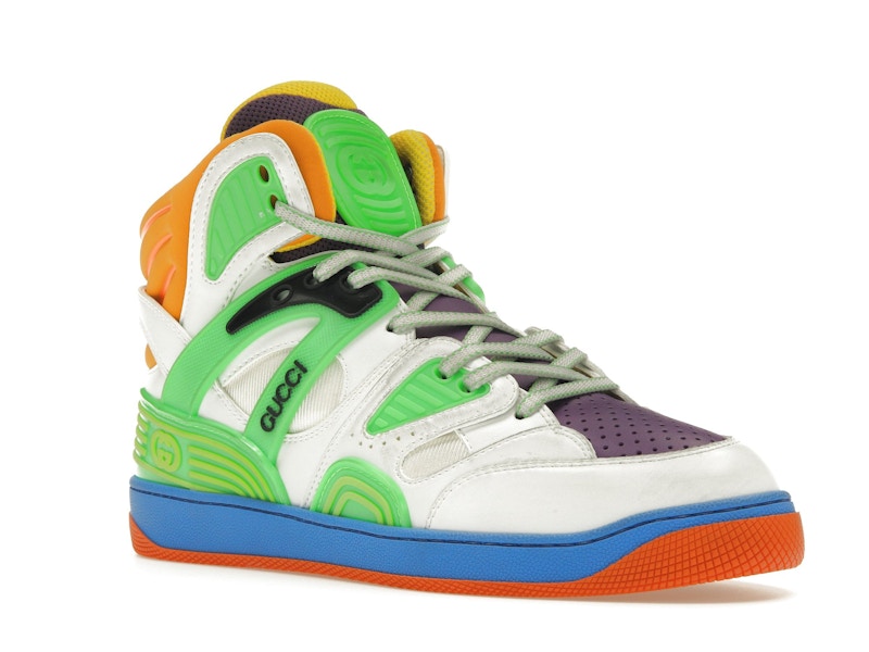Gucci Basket White Demetra Green Purple Orange Blue