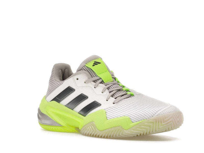 adidas Barricade 13 Clay Cloud White Iron Metallic Lucid Lemon (Women's)