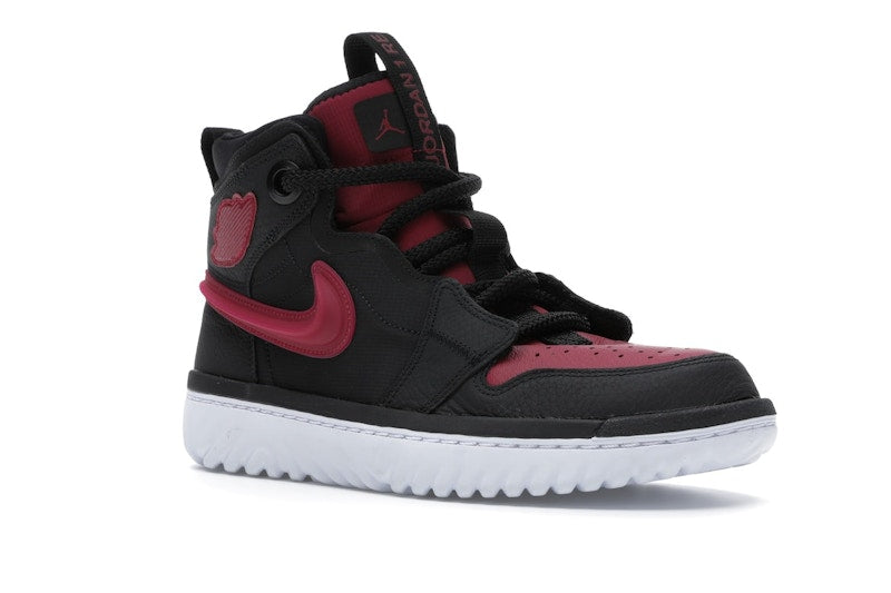 Jordan 1 High React Black Noble Red