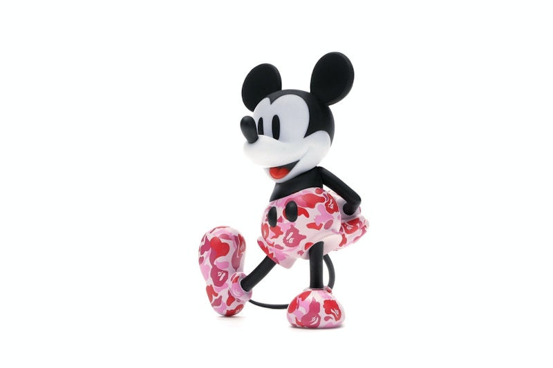BAPE x Mickey Mouse 90th Anniverary Figure Red Camo