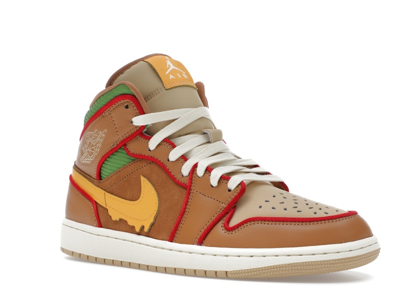 Jordan 1 Mid SE Cheeseburger