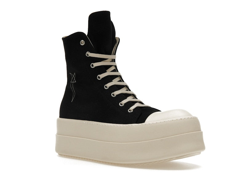 Rick Owens DRKSHDW Mega Bumper Sneaks Pentagram Black Pearl Milk