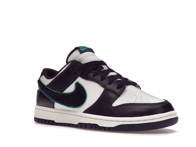 Nike Dunk Low Chenille Swoosh Sail Grand Purple