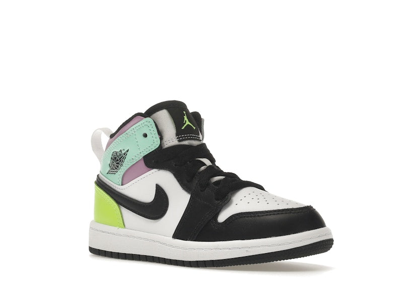 Jordan 1 Mid Pastel Black Toe (PS)