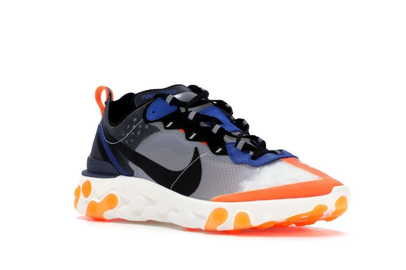 Nike React Element 87 Thunder Blue/Total Orange