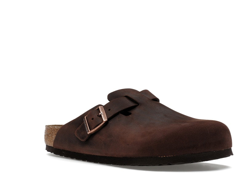 Birkenstock Boston Soft Footbed Oiled Leather Habana Brown