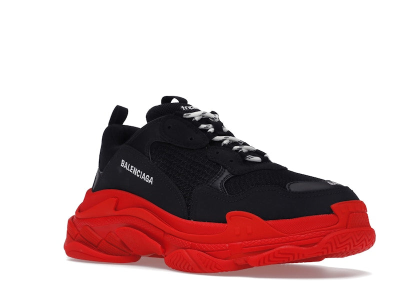 Balenciaga Triple S Black Red Sole
