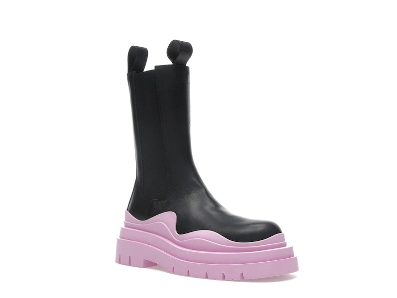 Bottega Veneta Tire Chelsea Boot Black Gloss (Women's)