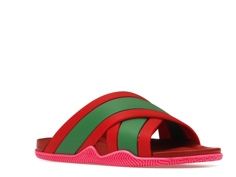 Gucci Web Slide Pink Rubber (Women's)