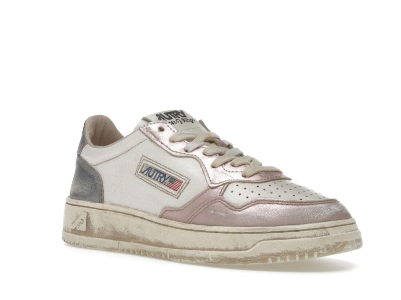 Autry Medalist Low Super Vintage White Rose Blackboard (Women's)