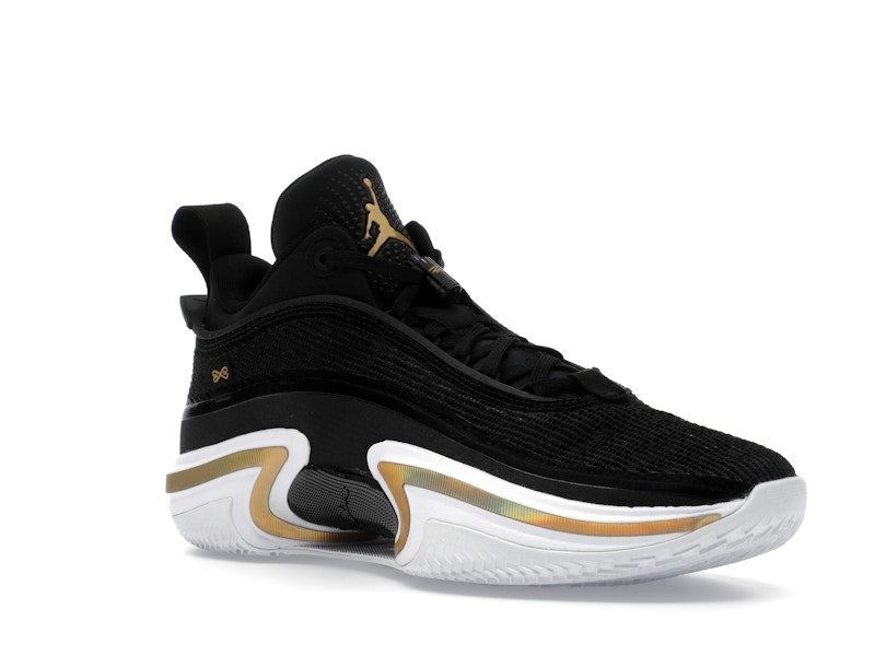 Jordan 36 Low PF Black Gold (White Sole)
