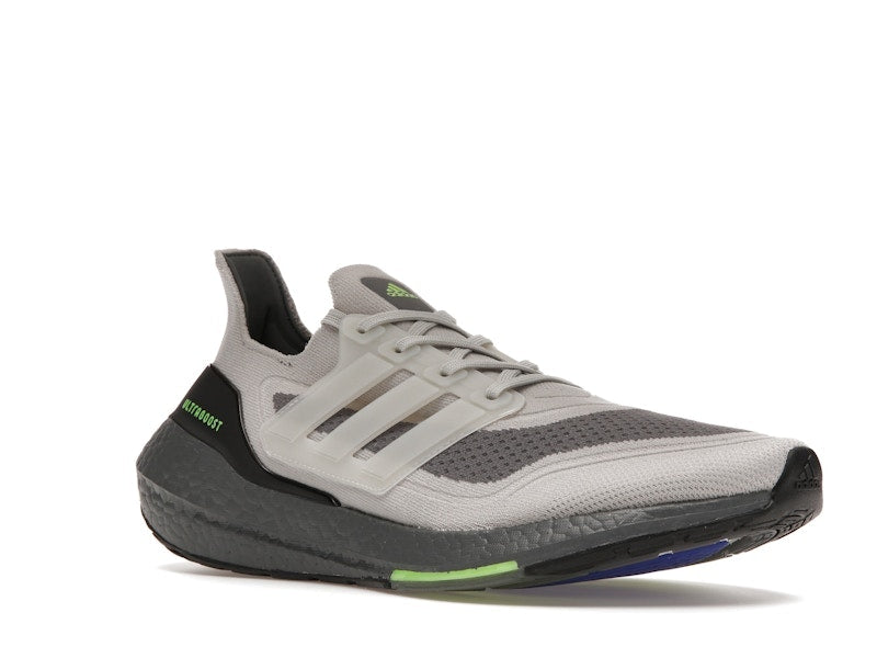 adidas Ultra Boost 21 Metal Grey Signal Green