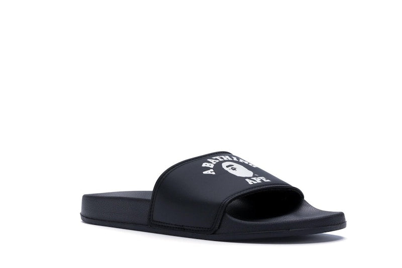 BAPE College Slide Sandals Black