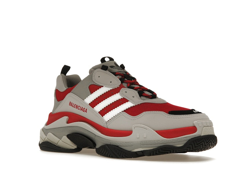 Balenciaga x adidas Triple S Red Grey Black