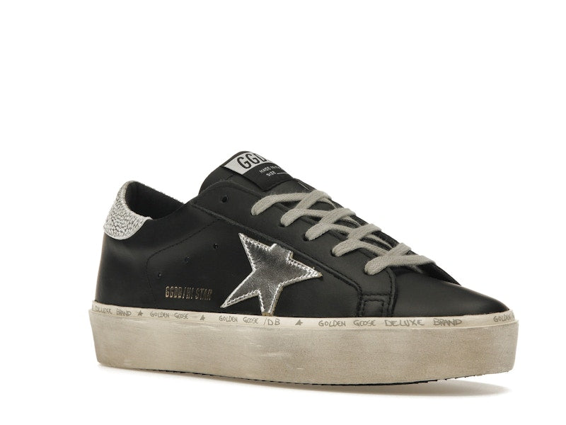 Golden Goose Hi-Star Black Silver (Women's)