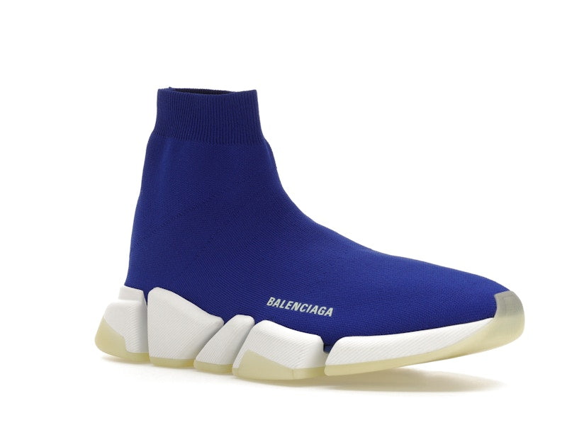 Balenciaga Speed 2.0 Recycled Knit Blue Glow