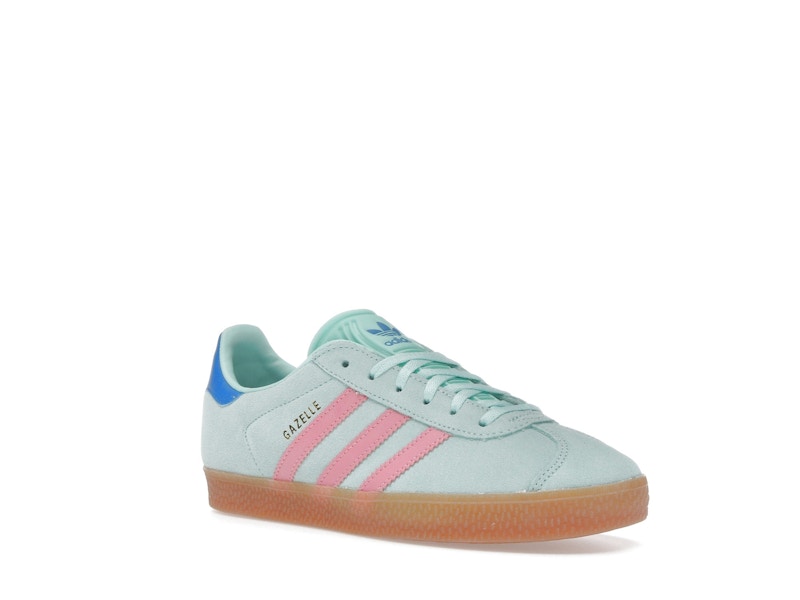 adidas Gazelle Clear Mint Bliss Pink Bright Blue (GS)