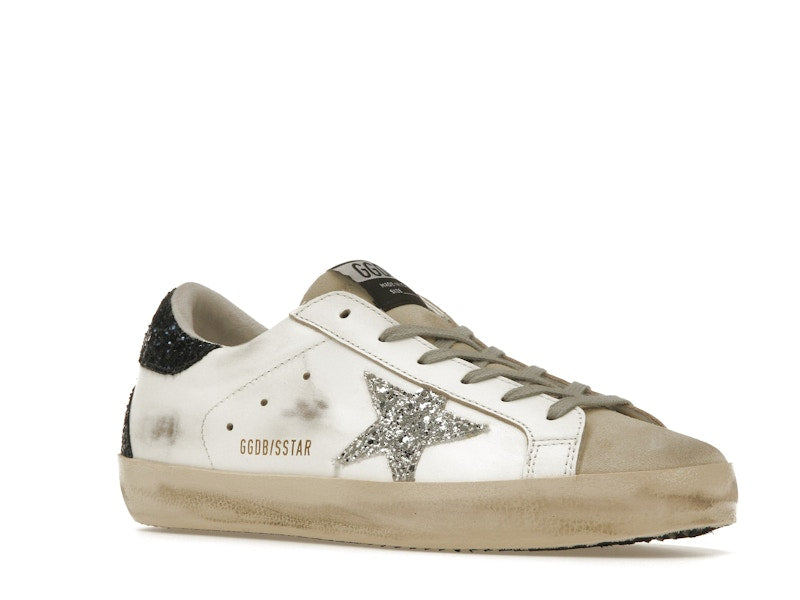 Golden Goose Super-Star White Blue Glitter (Women's)