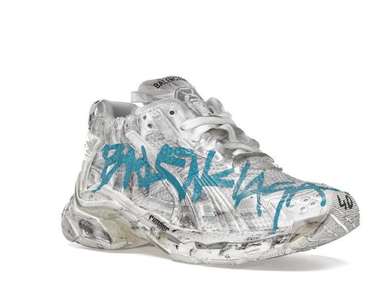 Balenciaga Runner Graffiti White Blue