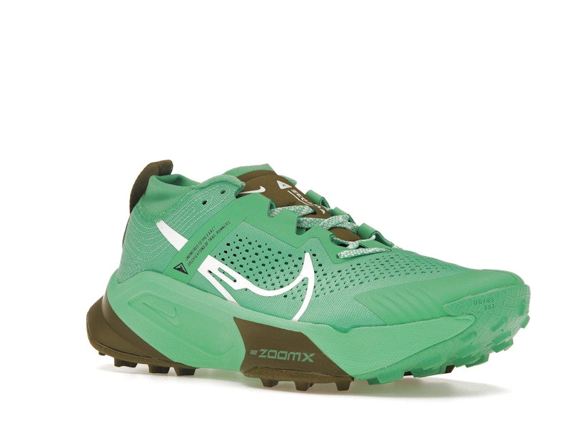Nike ZoomX Zegama Trail Spring Green Olive Flak Black White