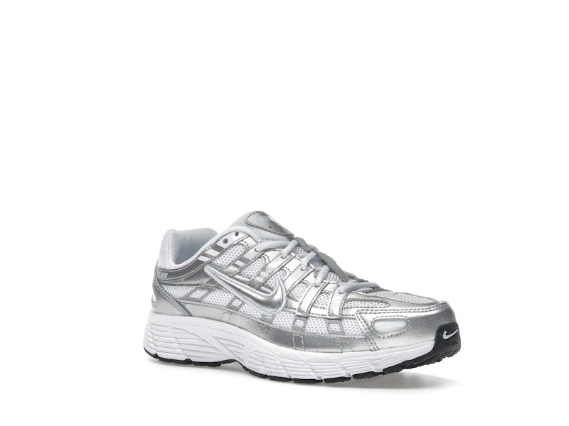 Nike P-6000 White Metallic Silver (GS)