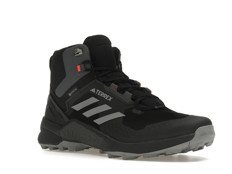 adidas Terrex Swift R3 Mid GTX Core Black Grey Solar Red