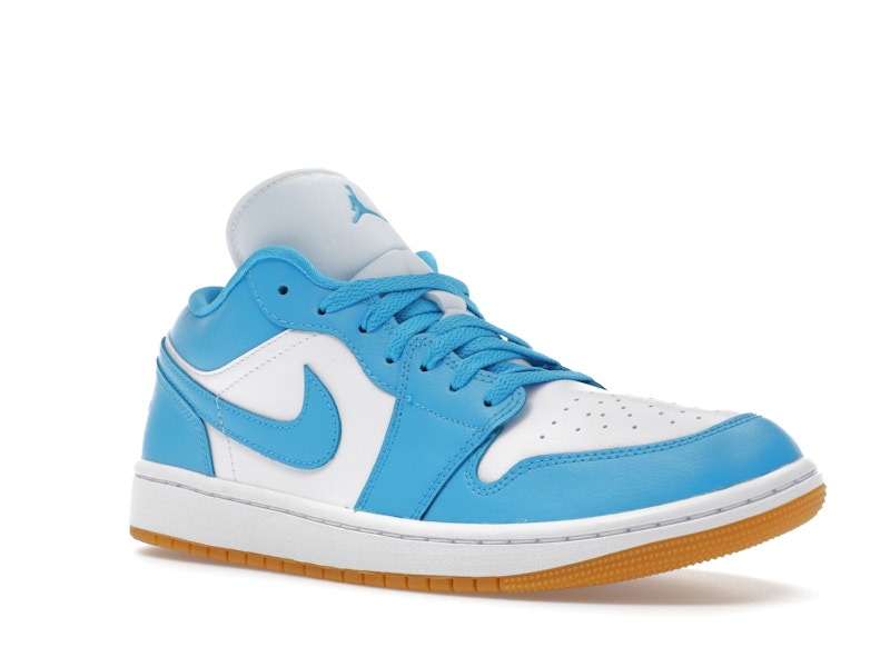 Jordan 1 Low White Gum Light Brown Dark Powder Blue (Women's)